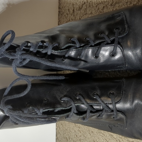 Caressa Black Leather Ankle Booties - Picture 4 of 15